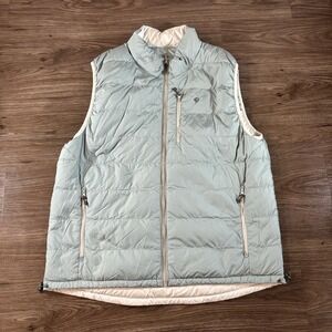 Duck Camp Reversible Down Vest Full Zip Men's Size XL Camping Hunting Goose Down